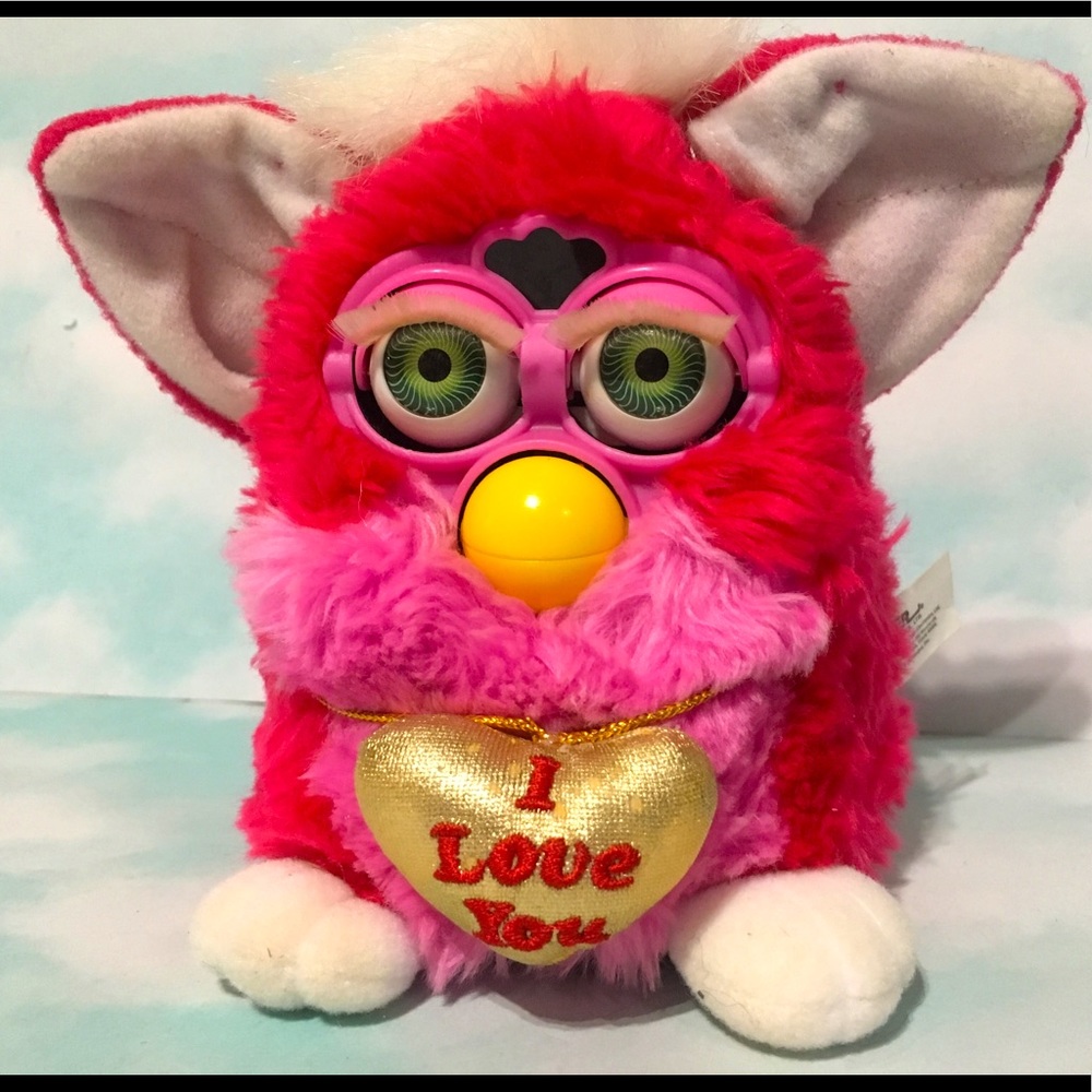 FURBY VINTAGE 90's VALENTINES DAY RED & PINK FURBY